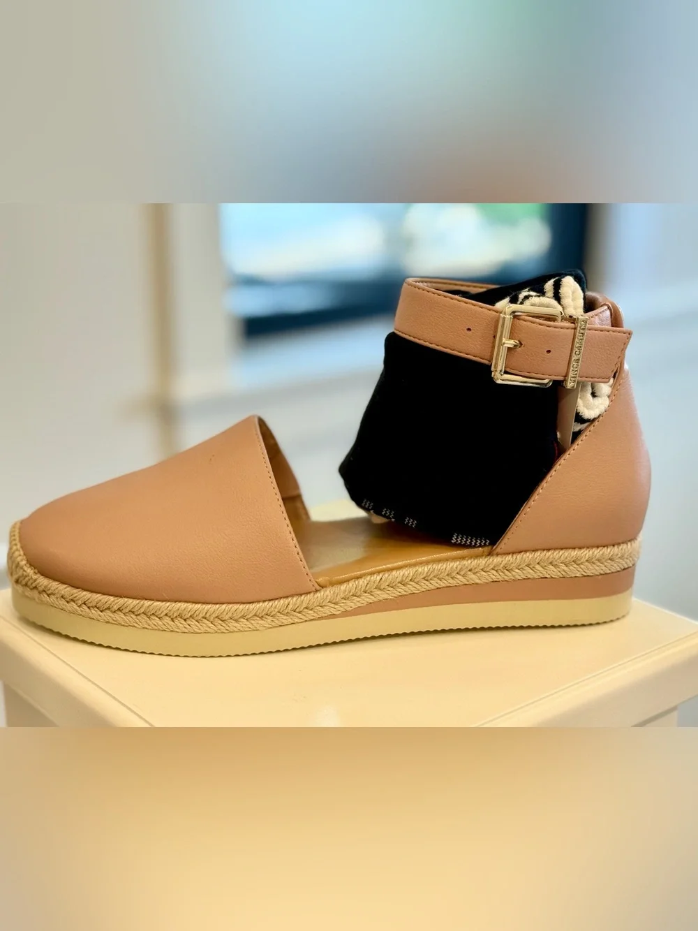 Brand New Vince Camuto Espadrille D’Orsay Flats Women’s 9 | Ankle Strap - Picture 5 of 11